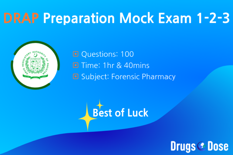 DRAP Preparation Mock Exam 1-2-3